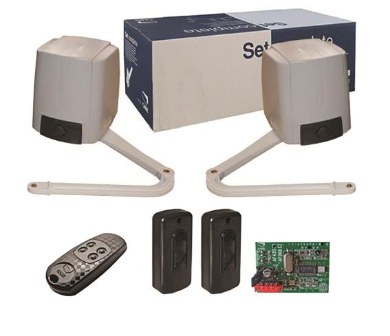 Napęd przegubowy CAME do bramy dwuskrzydłowej, zestaw z fotokomórkami