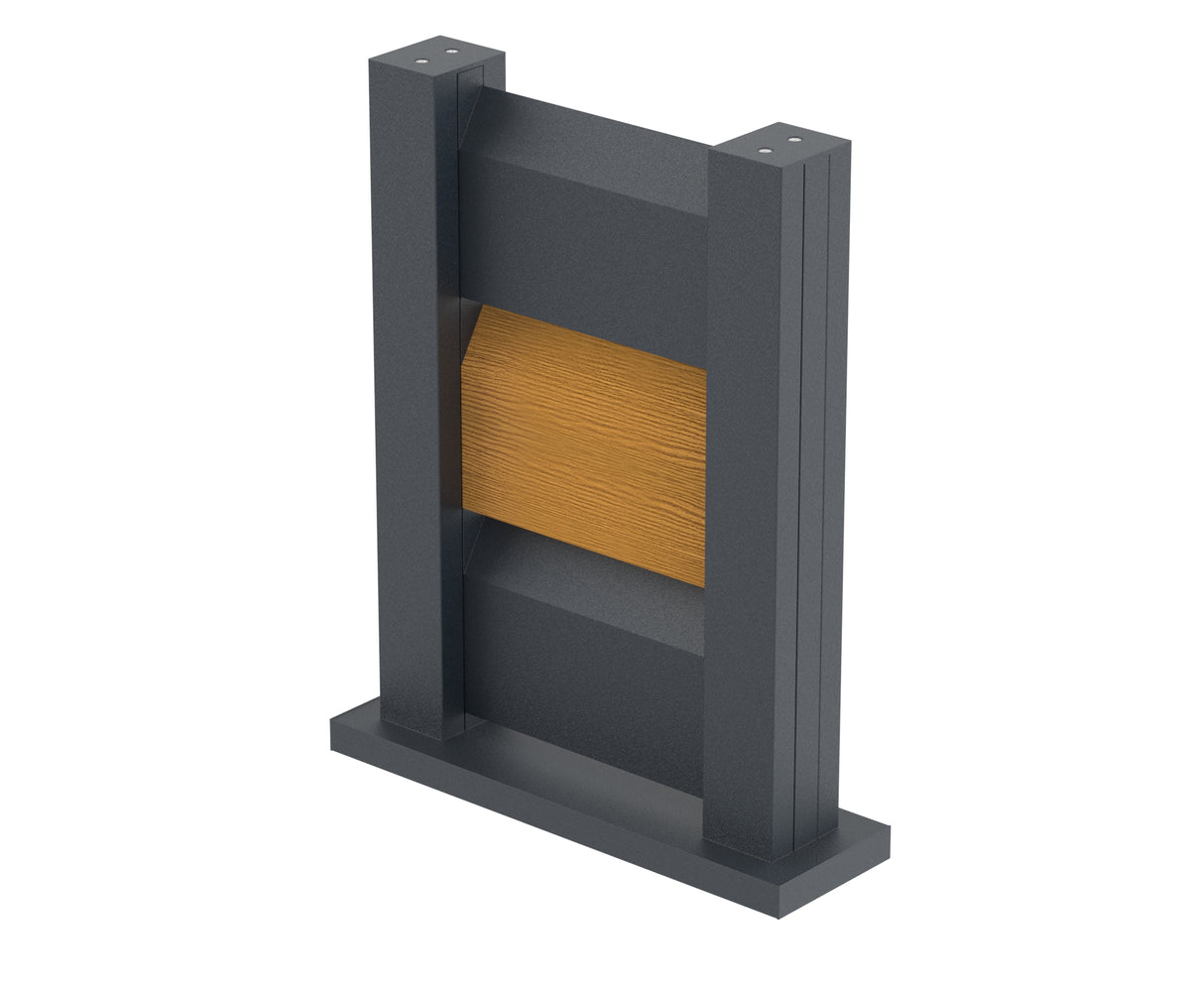 Próbka ogrodzenia 0,3x0,4m wolnostojąca dla listew żaluzjowych FG/L1S20x105