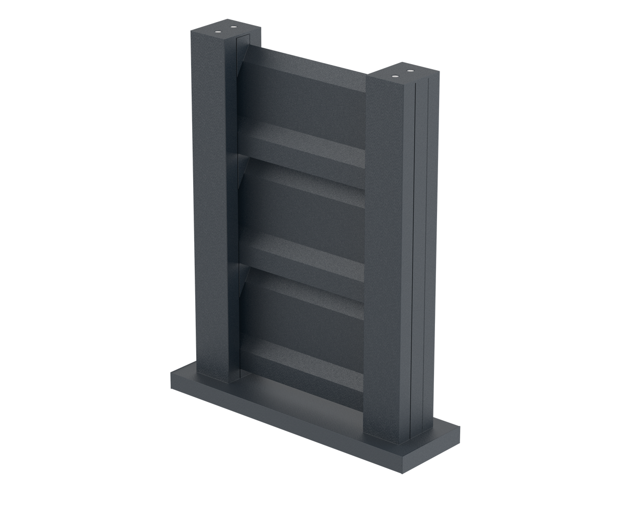Próbka ogrodzenia 0,3x0,4m wolnostojąca dla listew żaluzjowych FG/L2S20x120