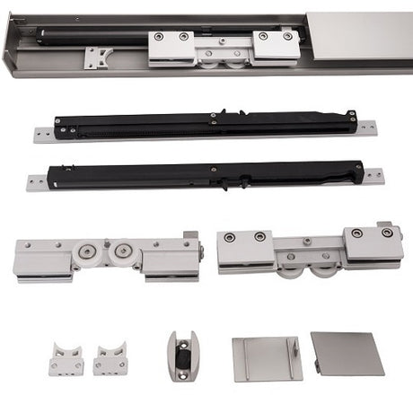 Okucia -drzwi przesuwne- listwa AL 2x soft-stop