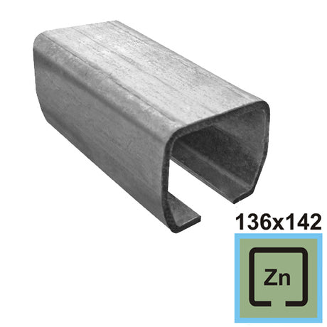 Profil do bramy przesownej Zn, 136x142x6mm, L3m