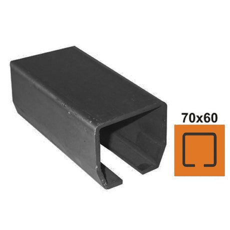 Profil do bramy przesuwnej Fe, 70x60x3,5mm, L6m