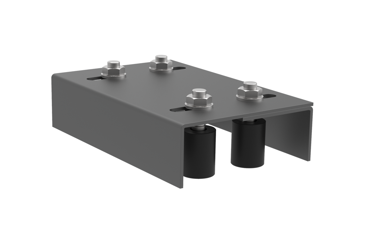 Prowadnice górne 4-rolkowe regulowane Zn, antracyt