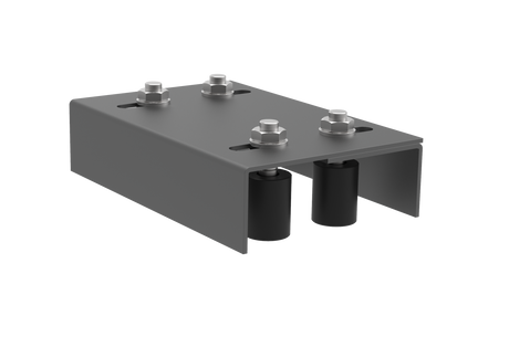 Prowadnice górne 4-rolkowe regulowane Zn, antracyt