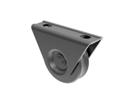 Kółko bramowe - U, D80, antracyt