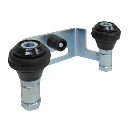 Uchwyt bramy , rolki gumowane, , Zn, profile 80mm,