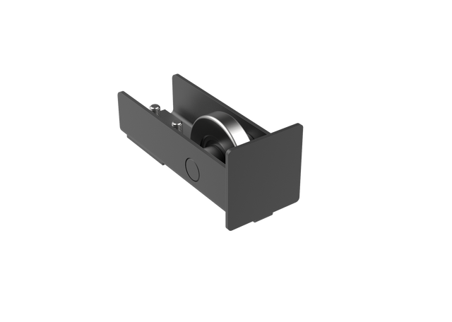 Rolka najazdowa Zn, profile 60x60, czarna