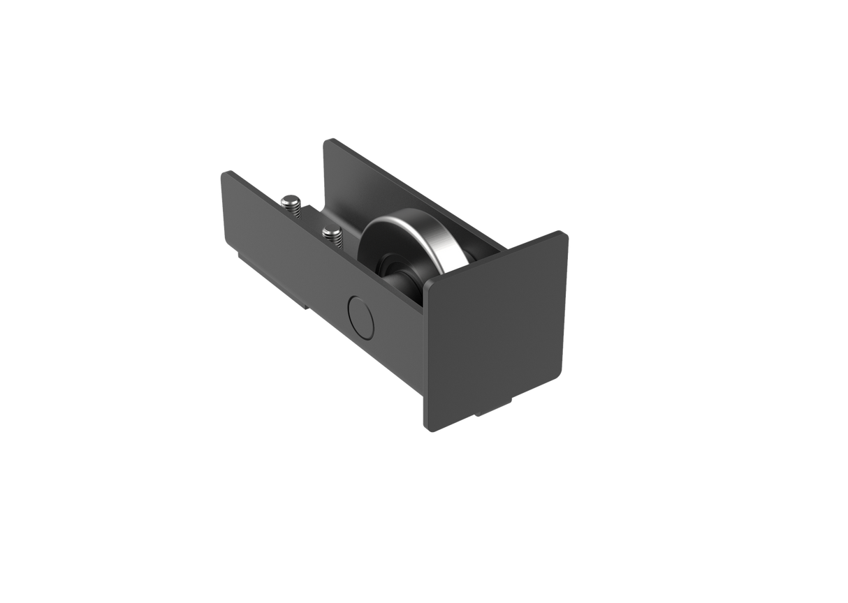 Rolka najazdowa Zn, profile 70x70, czarna