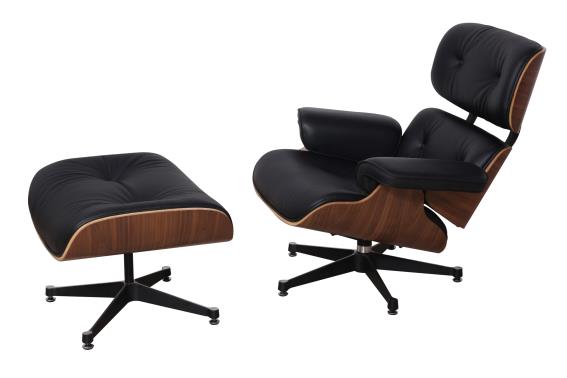 Ergonomiczny fotel idealny Charles & Ray Eames replika orzech