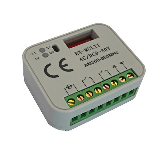 Odbiornik 2-kanałowy fix/rolling code, 868MHz
