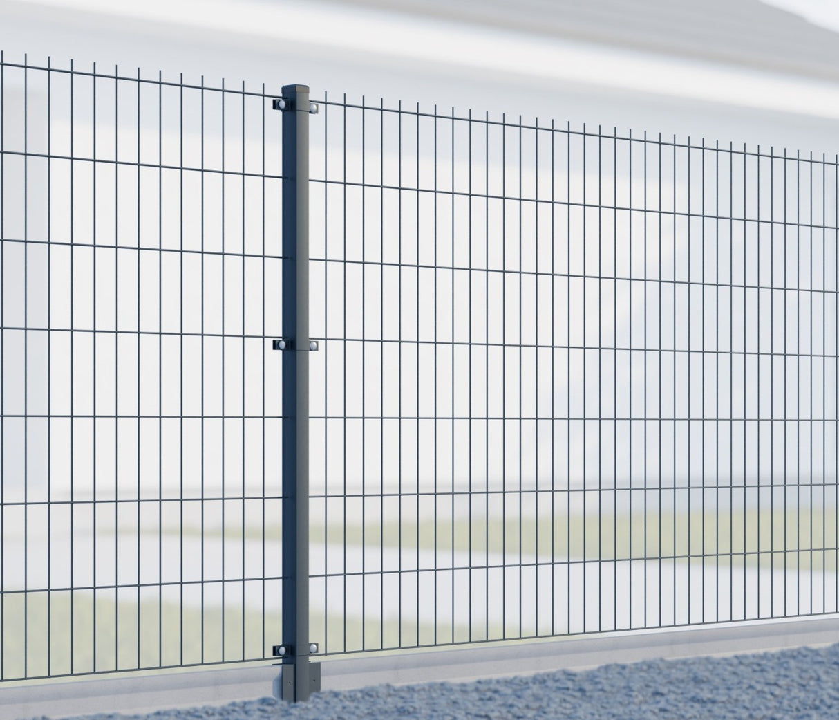 Słupek 60x40mm ZnPVC 2200mm antracyt