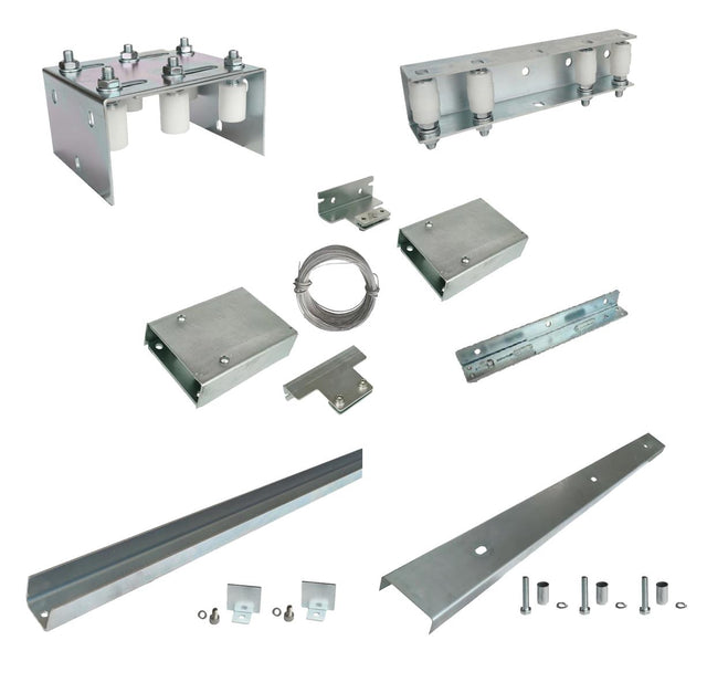 Teleskopowy system bramy. Max 8m, 2-dzielna