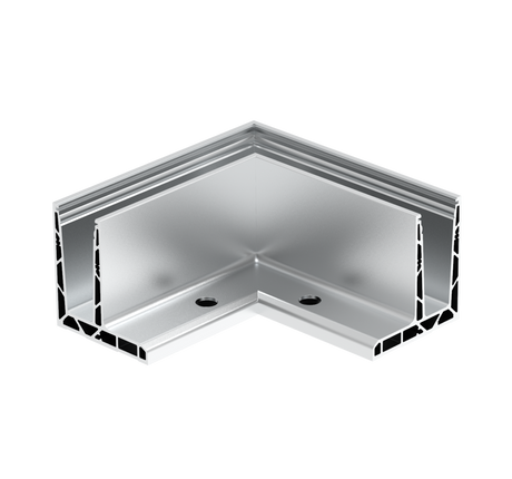 Profil balustrady szklanej Al AL/ELOX/Satin