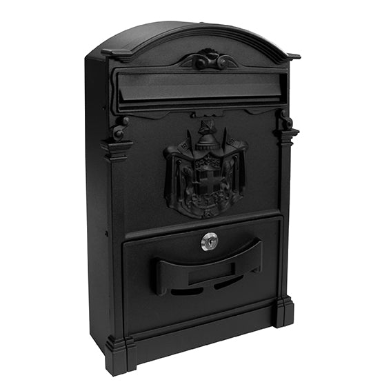 Skrzynka na listy 255x410mm, Al, black