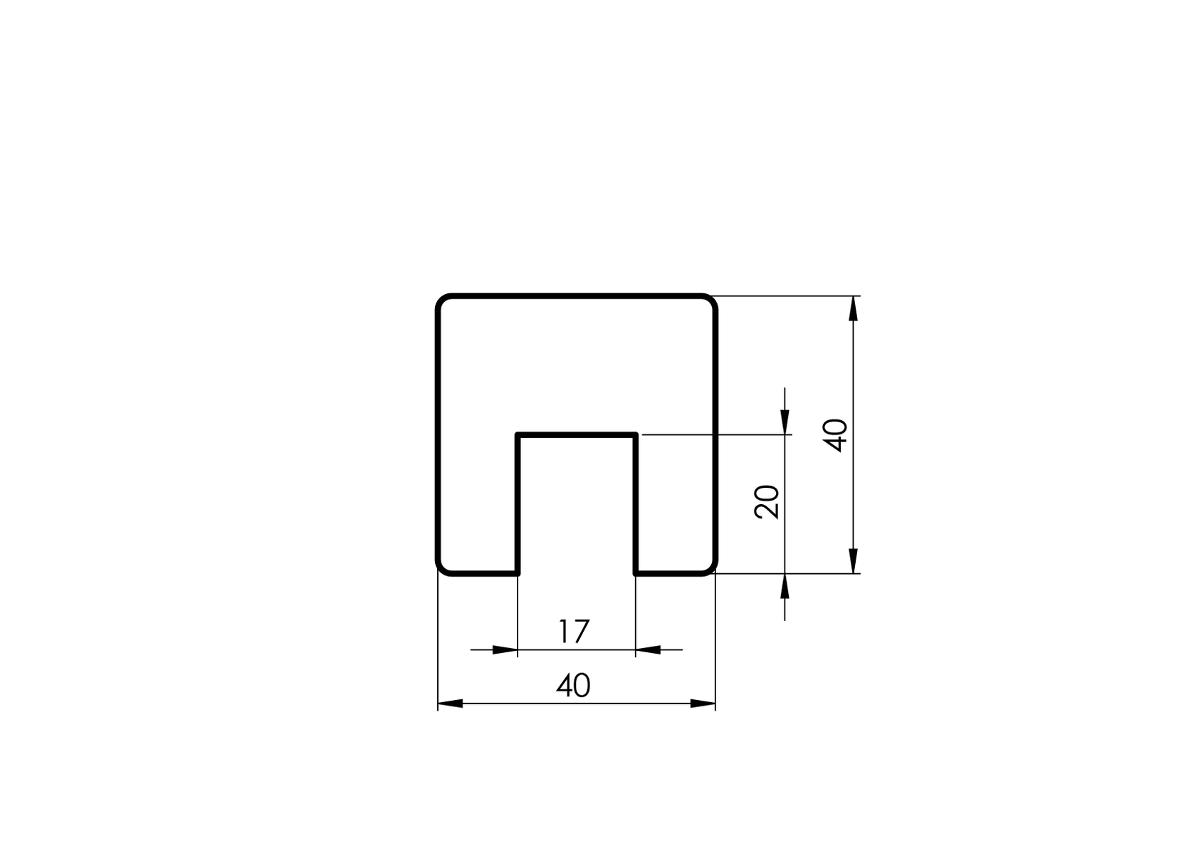 Poręcz nakładana na szkło BUK