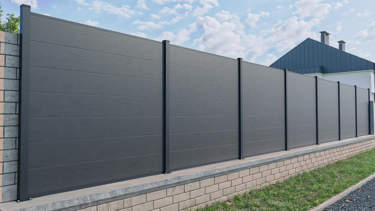 WPC fence board BIANKA 166x20x1830mm, gray