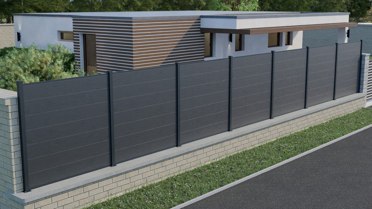 Deska ogrodzeniowa WPC KASANDRA 258x20x1830mm, antracyt