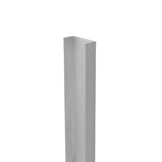 Aluminum U profile, 20x50x20x2mm, 2m