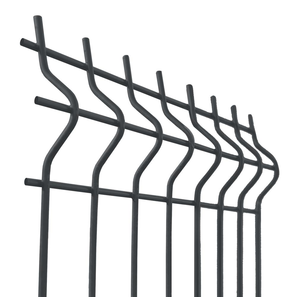 Welded fence panel 3D ZnPVC 2500x1530x4mm anthracite