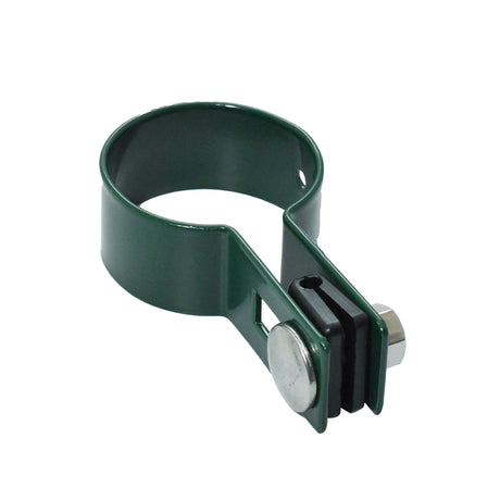Końcówka obejmy na słupek ZnPVC D60mm zielona