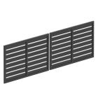 Bramy aluminiowe dwuskrzydłowe