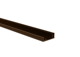 Aluminum fence adapter for fillings - 6000mm cover strip brown