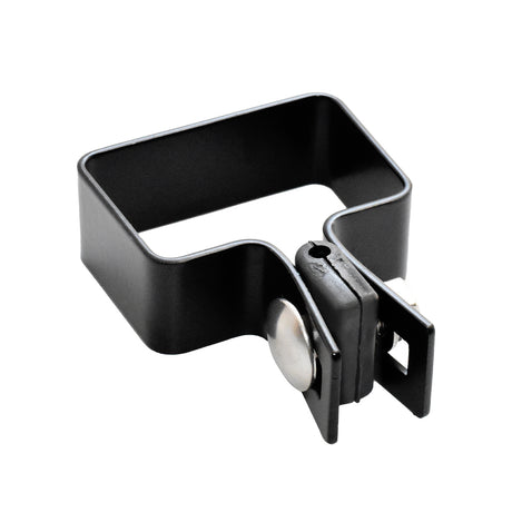 Końcówka obejmy na słupek ZnPVC 60x40mm czarna M