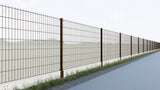 Zgrzewany panel ogrodzeniowy N2D 2500x1630mm D5/4/5mm brązowy
