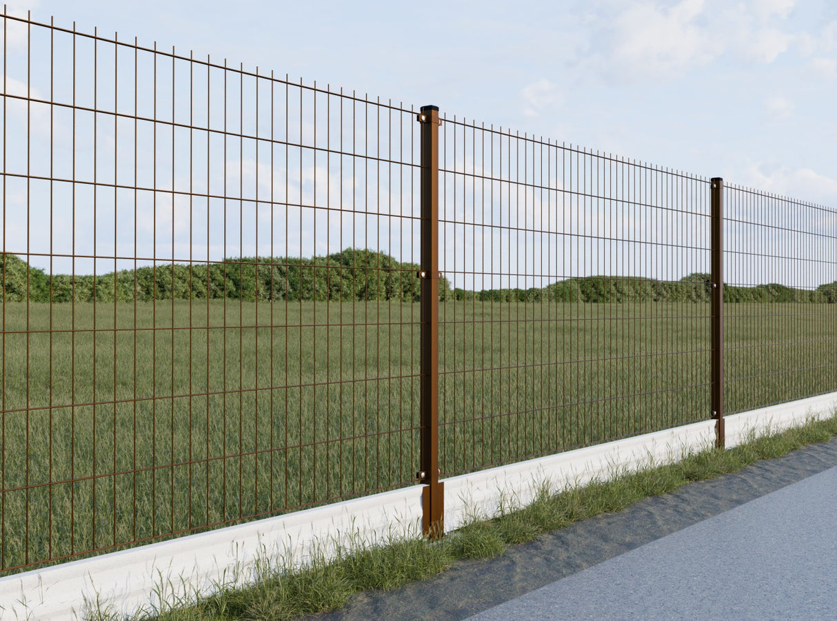 Stĺpik 60x40mm ZnPVC 2000mm hnedá