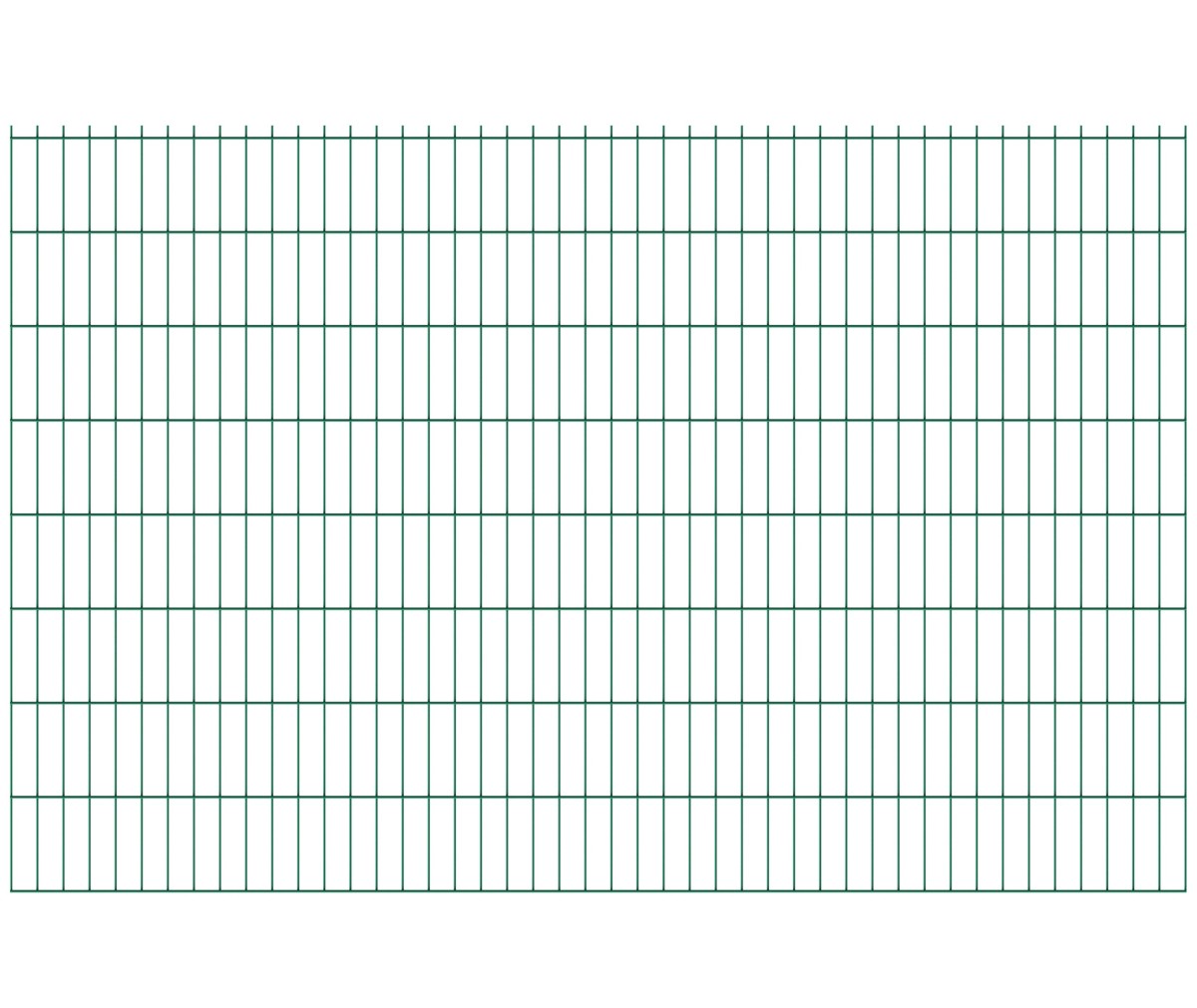 Zváraný plotový panel N2D 2500x1630mm D5/4/5mm zelená