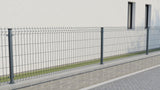 Spawany panel ogrodzeniowy 3D ZnPVC 2500x1030x4mm antracyt