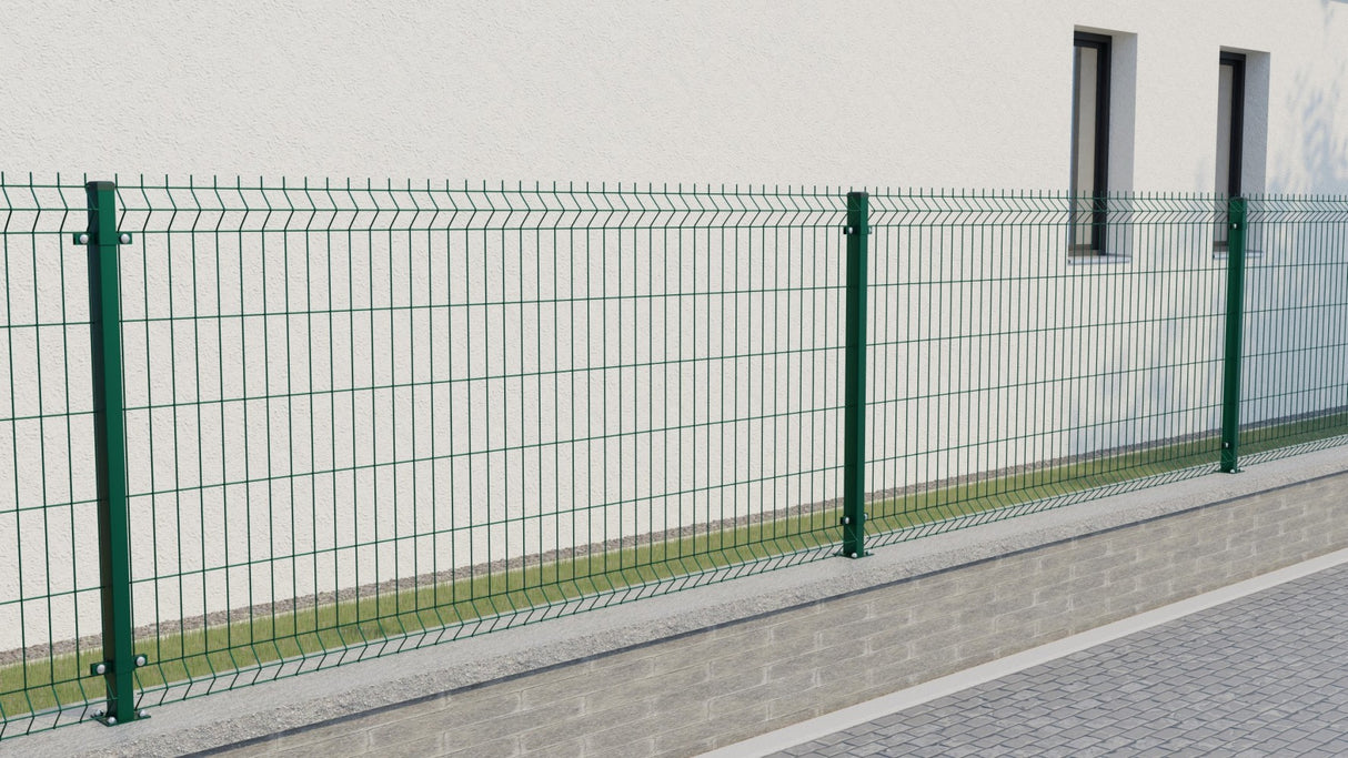 Zváraný plotový panel 3D ZnPVC 2500x1230x4mm zelená