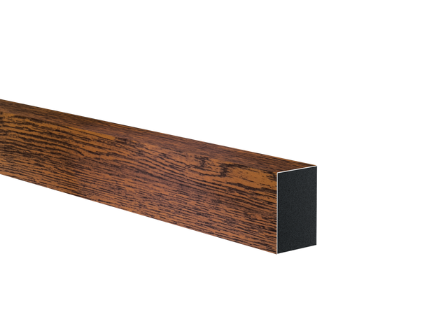 Aluminiowy wypełniacz ogrodzenia 40x60x1 - 6000mm ciemny orzech