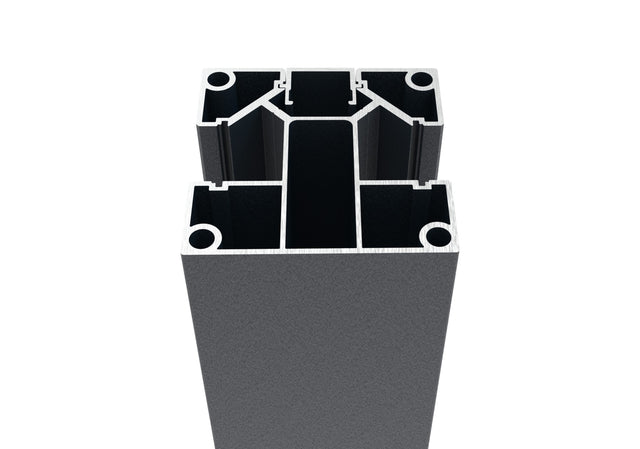 Aluminiowy słupek ogrodzeniowy 70x70 do wypełnień lamelowych - 2500mm R7016