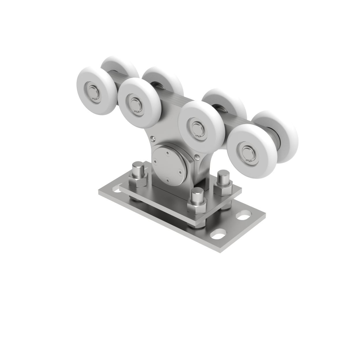 Wózek jezdny Zn+NYLON, profile 90x99mm