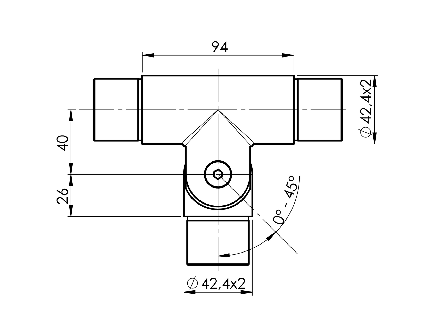 Wspornik poręczy - st. nierdzewna
