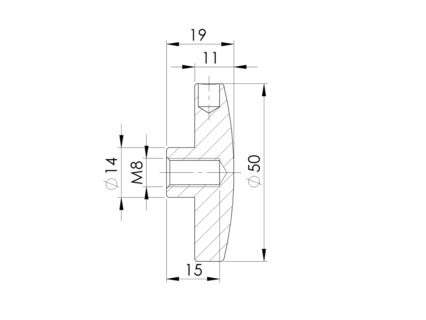 Uchwyt punktowy szkła