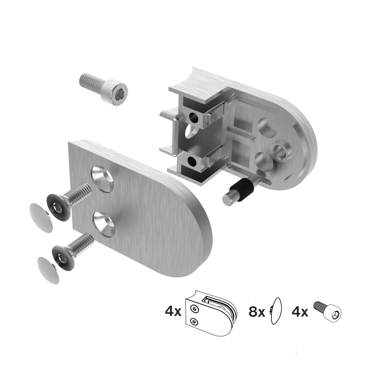 Uchwyt wypelni szkła - set