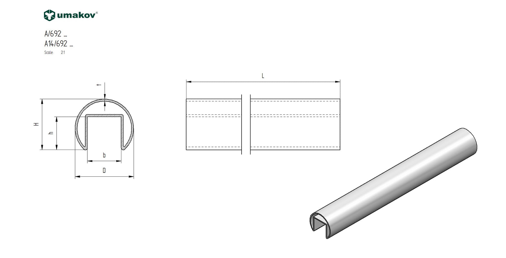 Poręcz, uchwyt na szkło