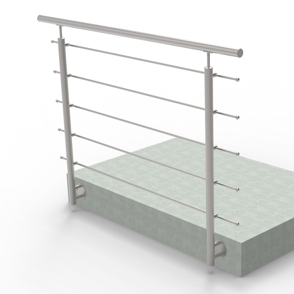 Balustrada nierdzewna, AISI304, 1500x1000mm, BR