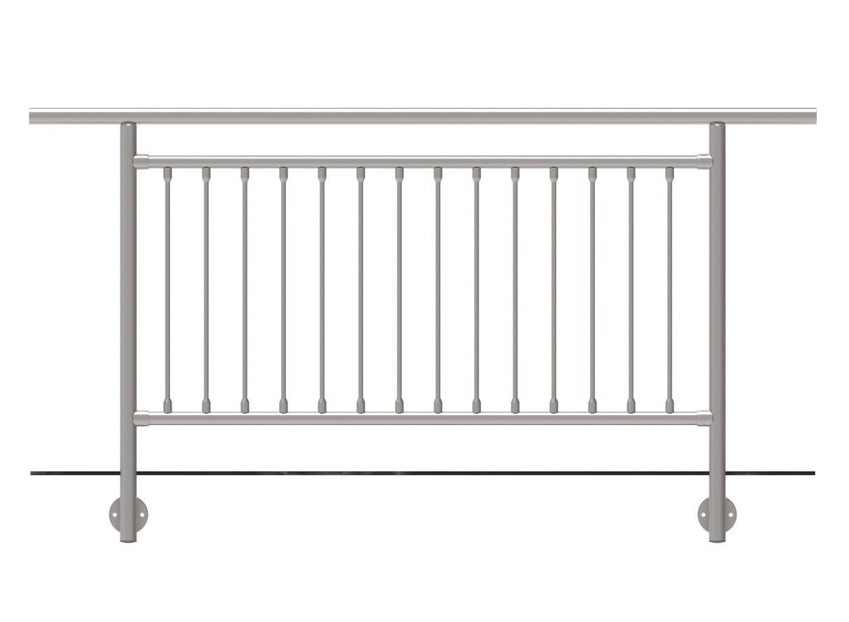 Balustrada nierdzewna pionowa BR AISI304, D42,4/d1