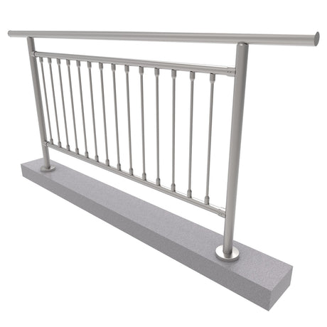 Balustrada nierdzewna pionowa VR AISI304, D42,4/d1