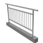 Balustrady nierdzewne - pionowe wypełnienie
