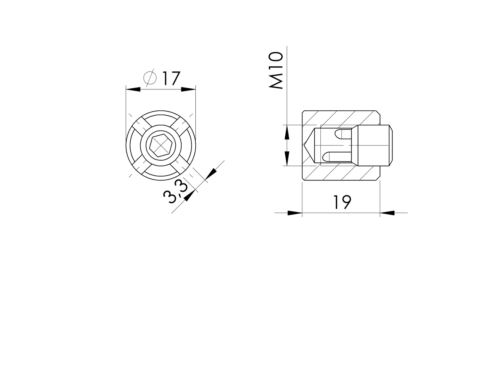 Element kontrujący linki