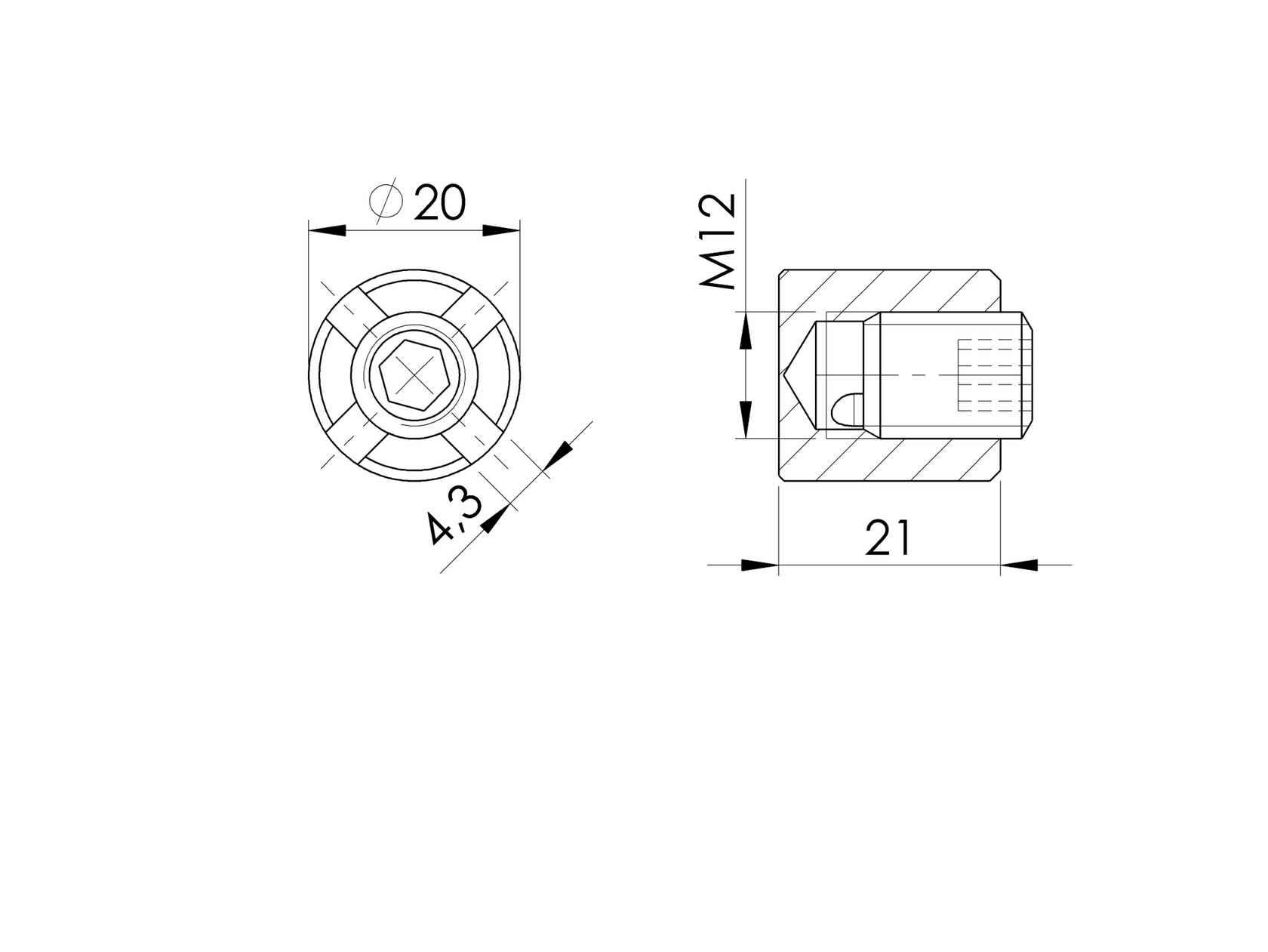 Element kontrujący linki