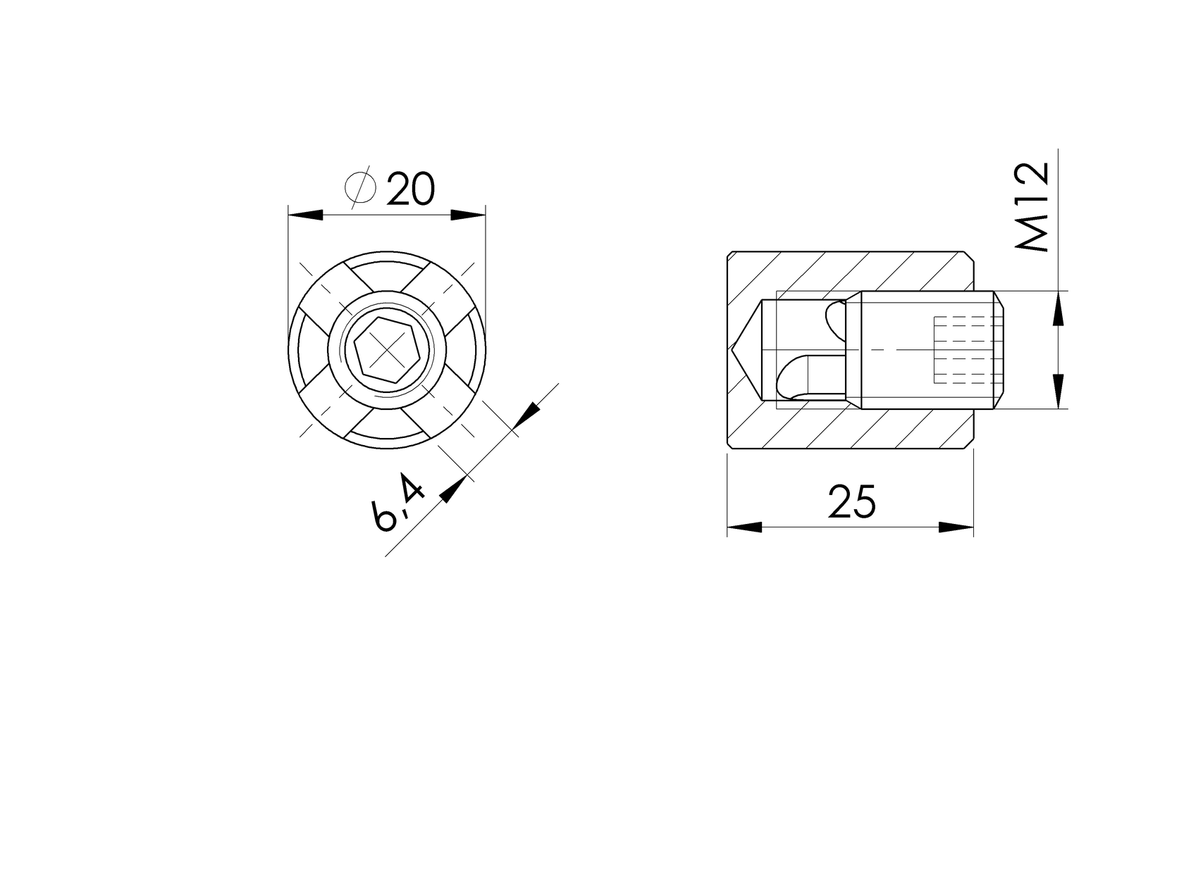 Element kontrujący linki