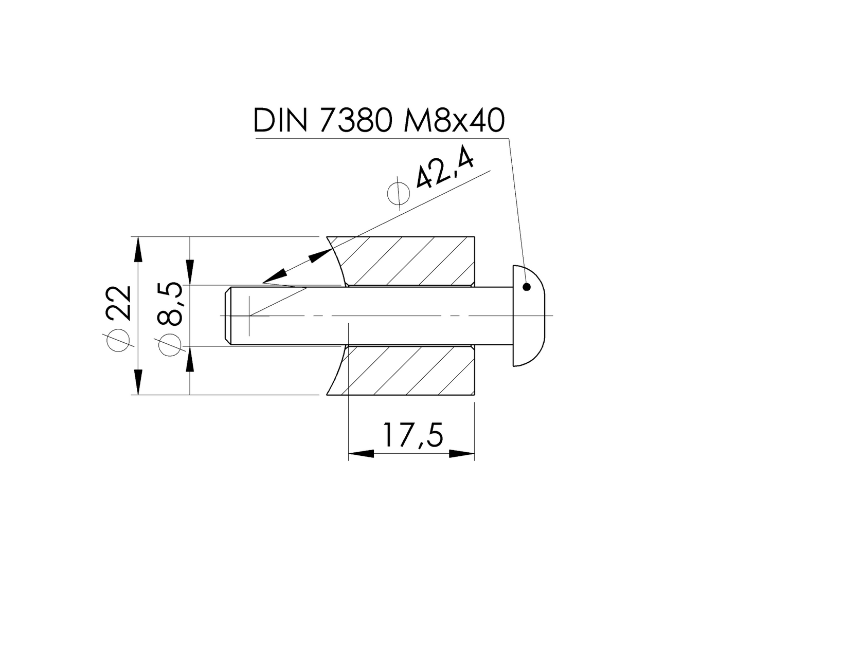 Element kontrujący linki