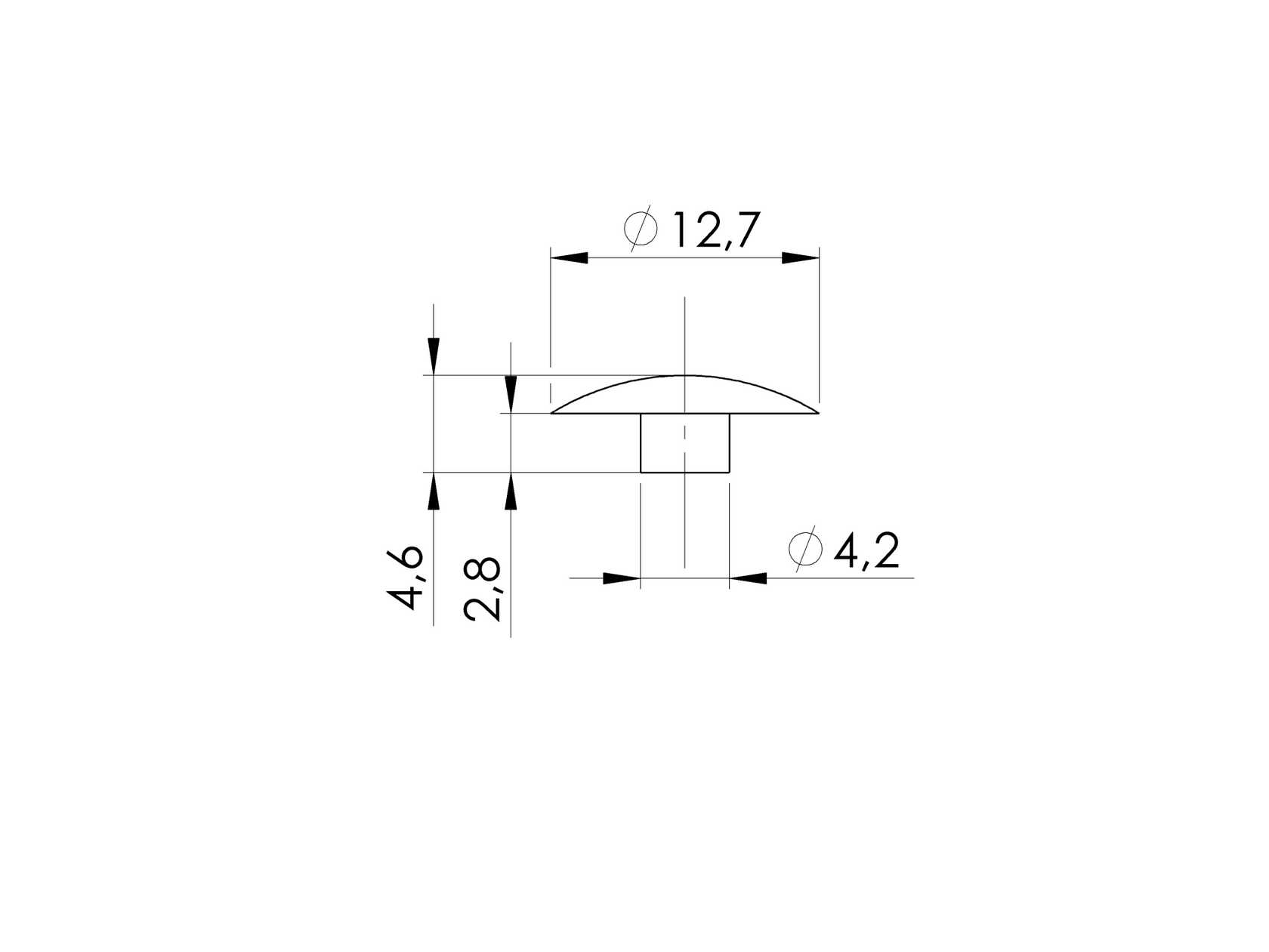 Zaślepka pvc PVC - matowa powierzchnia