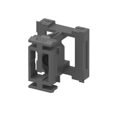 Złącze click-lock do systemu elewacyjnego z lamelami, 45 x 25 - 20 - Antracyt RAL 7016