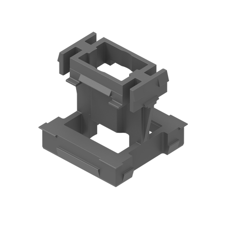 Złącze click-lock do systemu elewacyjnego z lamelami, 45 x 25 - 20 - Antracyt RAL 7016